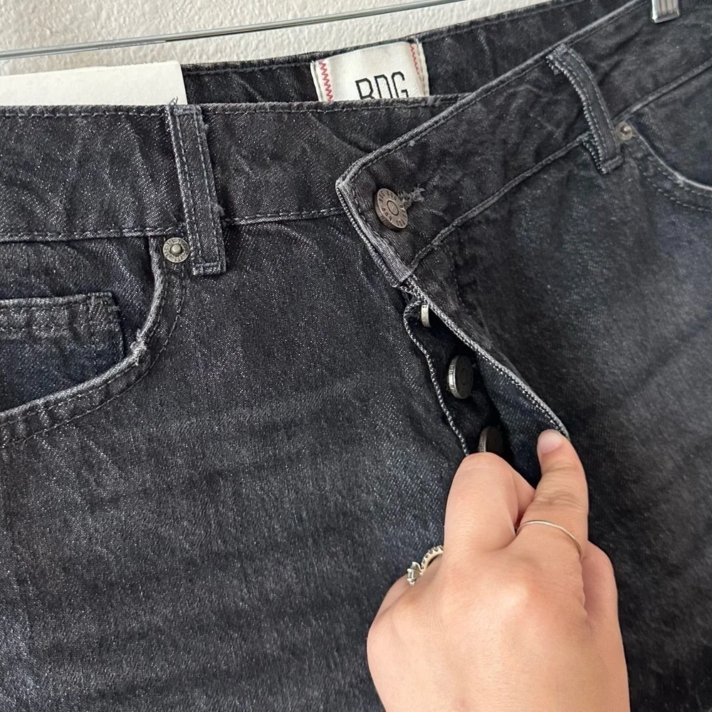BDG urban outfitters asymmetrical a-line cutoff denim shorts
